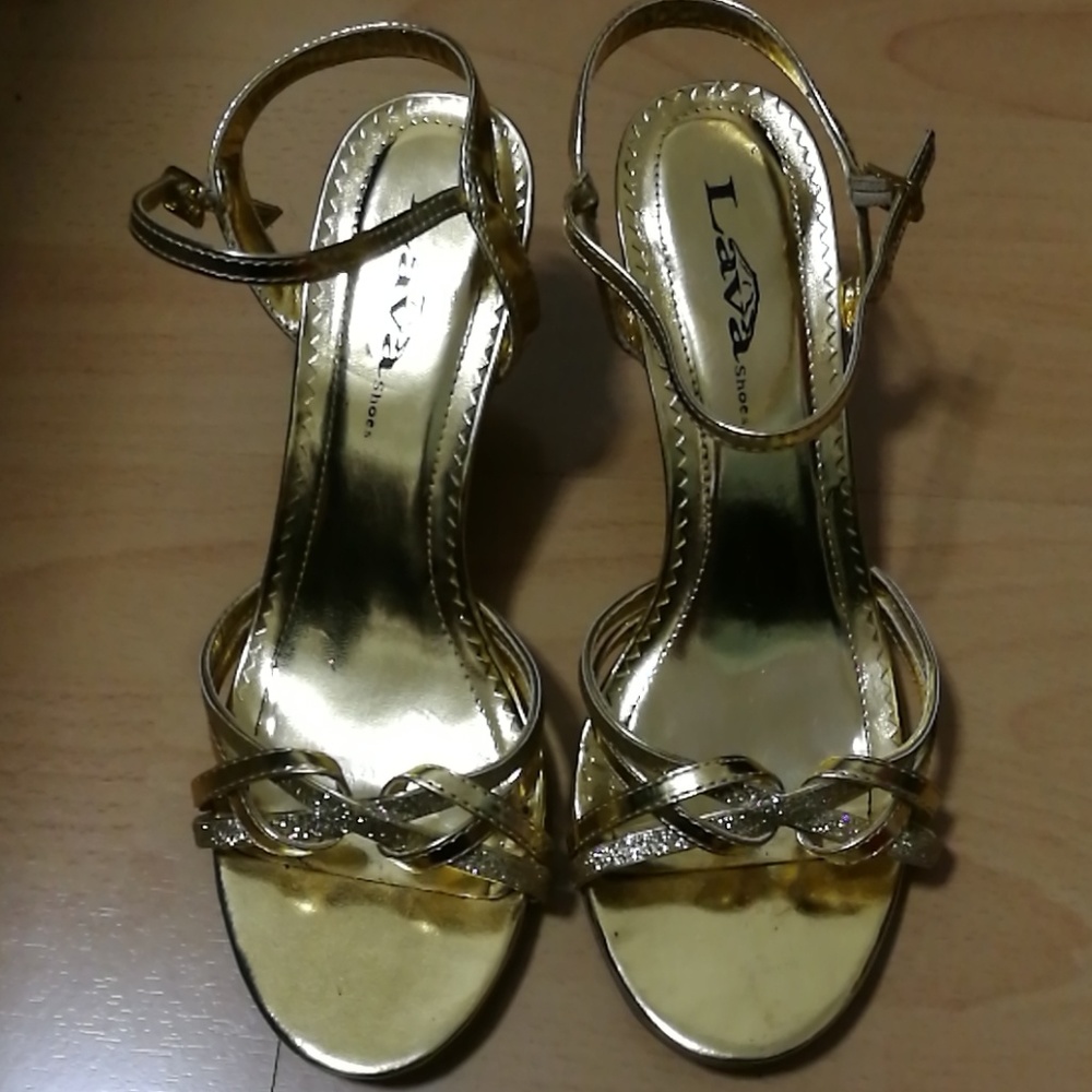 Gold sandals